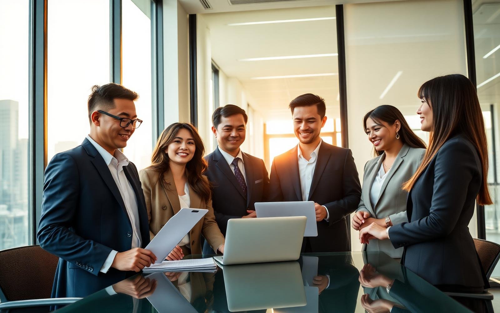 Aurevia consulting team collaborating